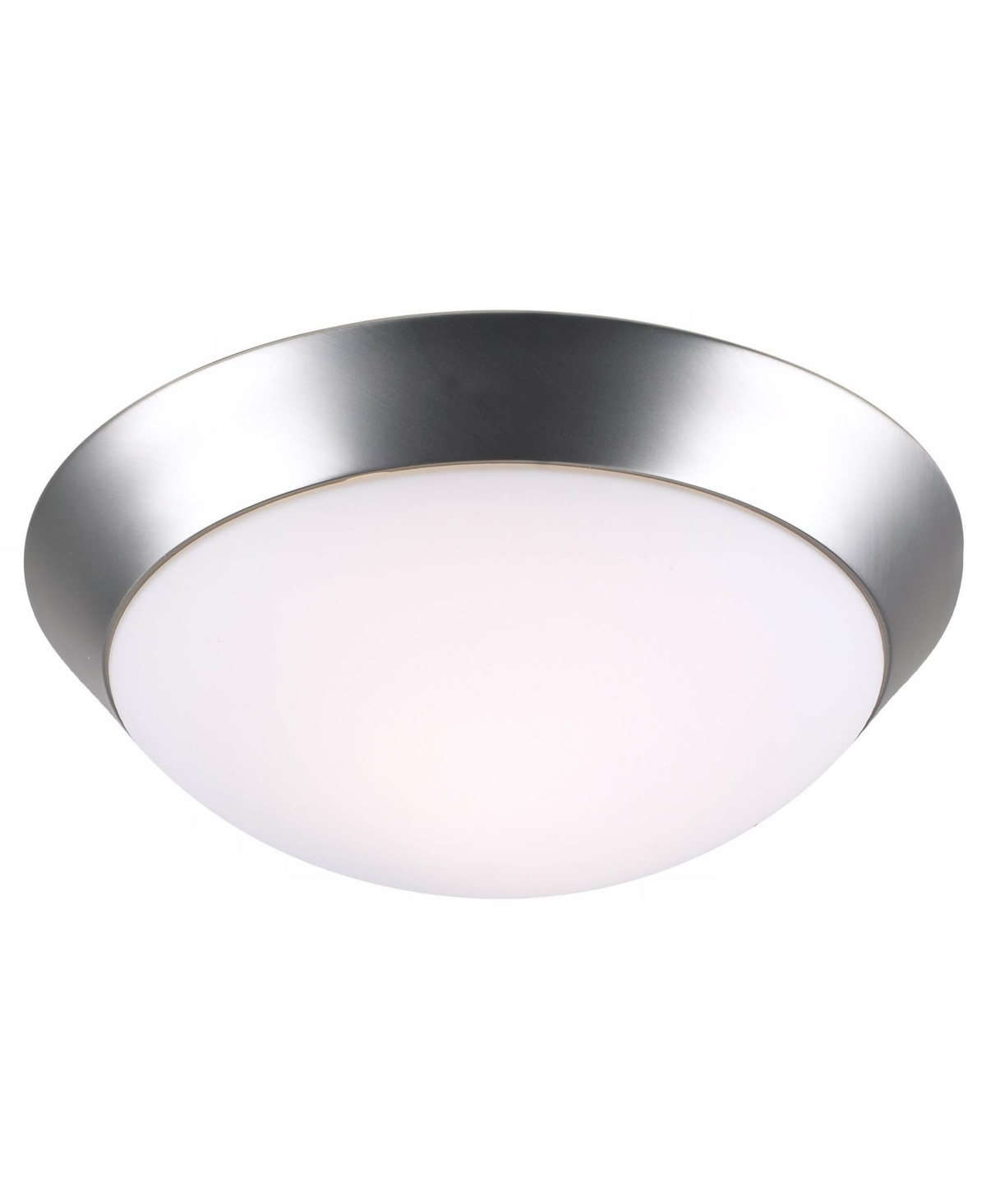 360 Lighting Davis Modern Ceiling Light Flush Mount Fixture 11" Wide Brushed Nickel Silver Metal Frosted Glass Do