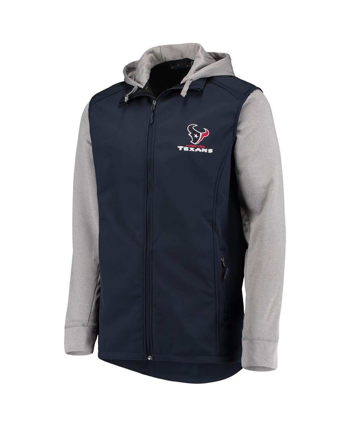 Men's Dunbrooke Gray Houston Texans Big and Tall Alpha Full-Zip Hoodie Jacket - Gray