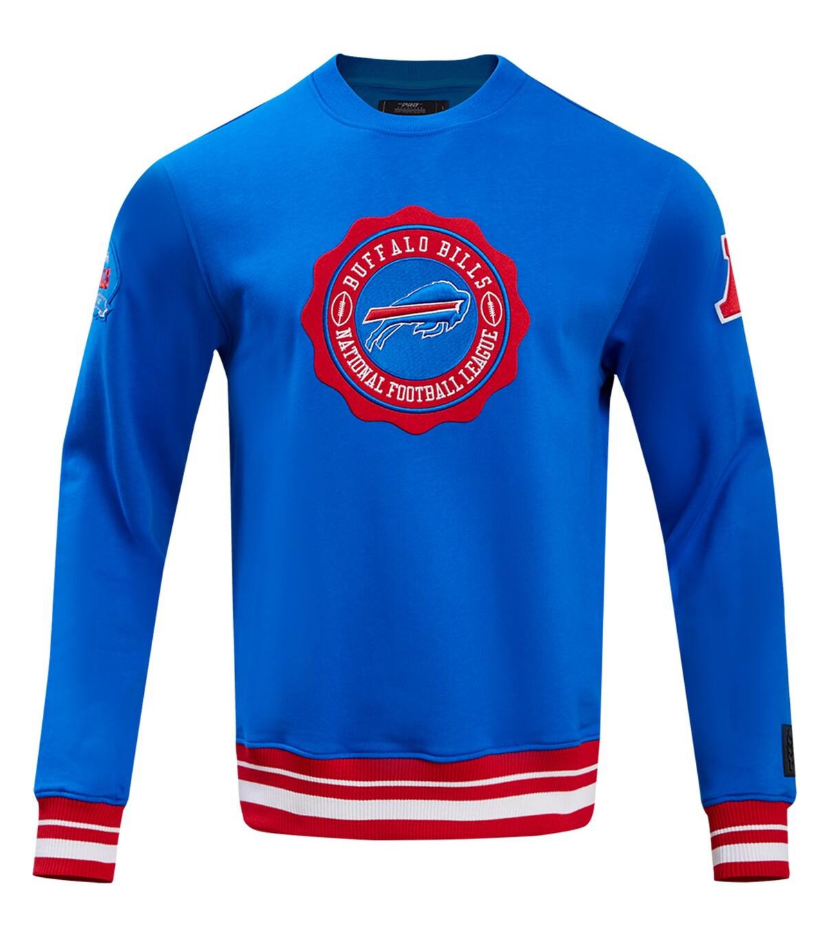 Men's Pro StandardBuffalo Bills Crest Emblem Pullover Sweatshirt - Royal