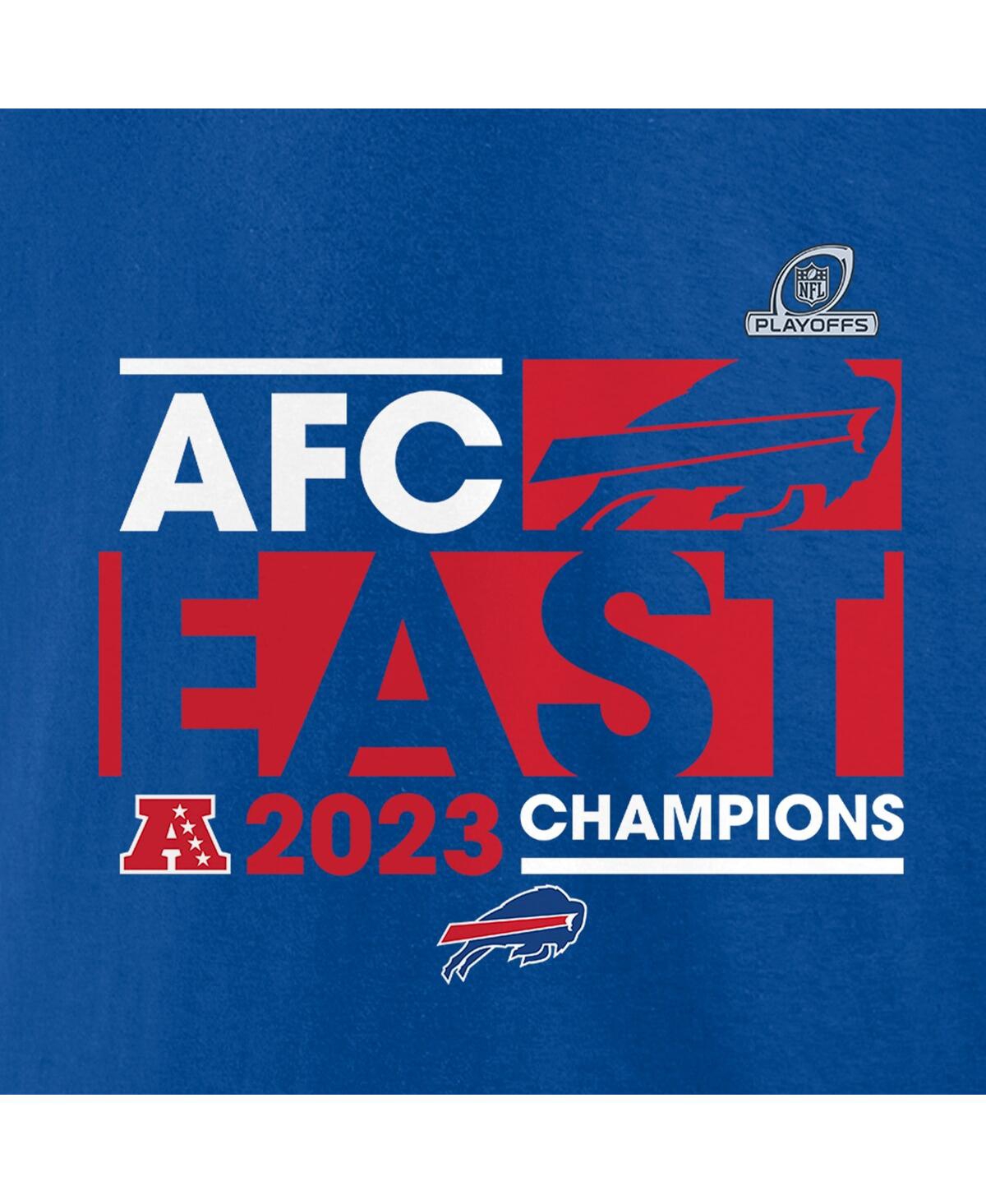 Men's FanaticsBuffalo Bills 2023 Afc East Division Champions Big and Tall T-shirt - Royal