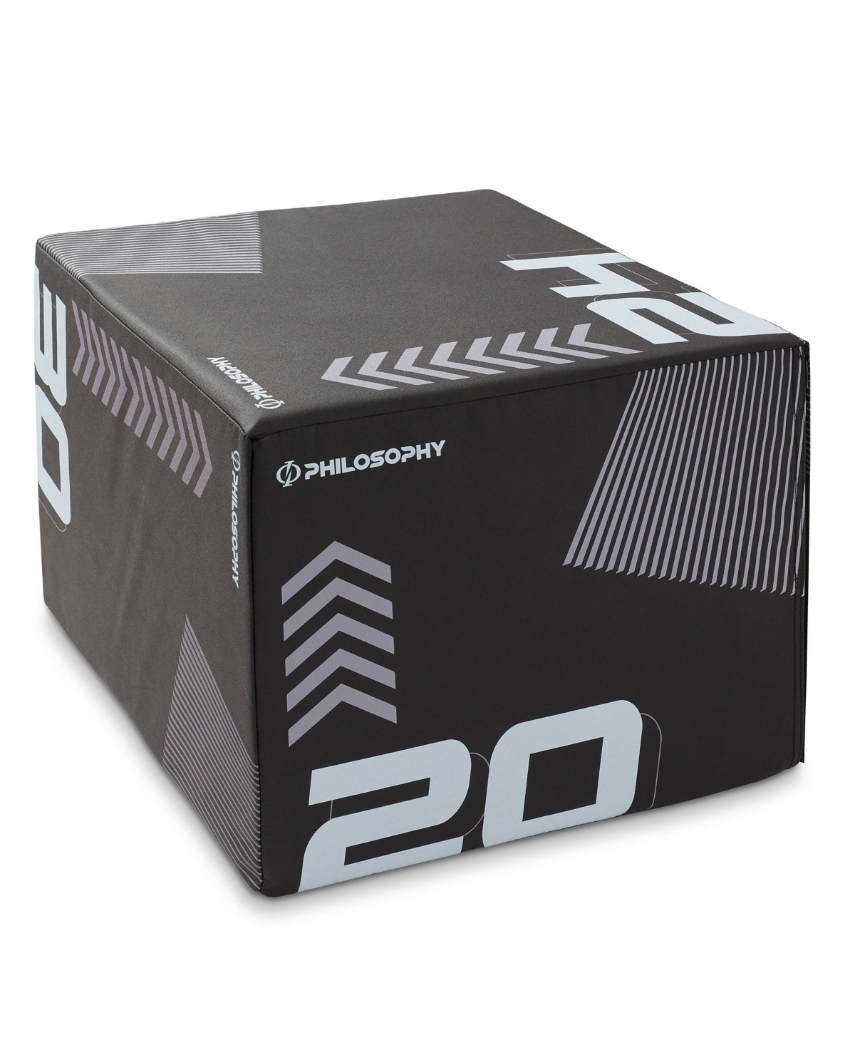 3 in 1 Soft Foam Plyometric Box - 20" x 24" x 30" Jumping Plyo Box for Training and Conditioning - Black