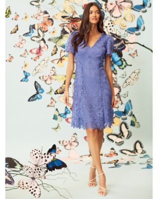 ● I AM MARI ● Luble Puff Lace Dress Maggy London Women's Lace Puff-Sleeve A-Line Dress - Macy's