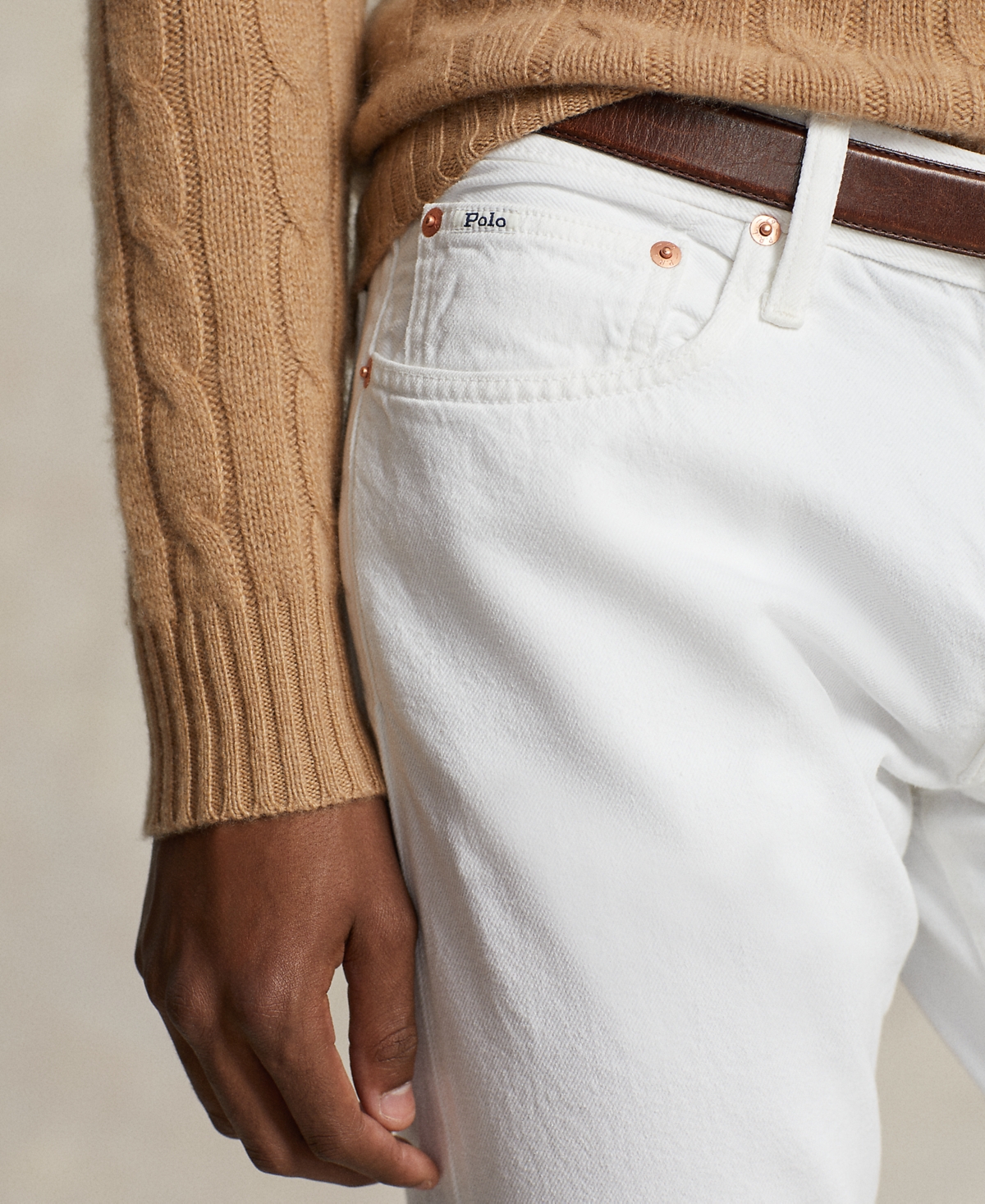 Shop Polo Ralph Lauren Men's Sullivan Slim Garment-dyed Jeans In Deckwash White