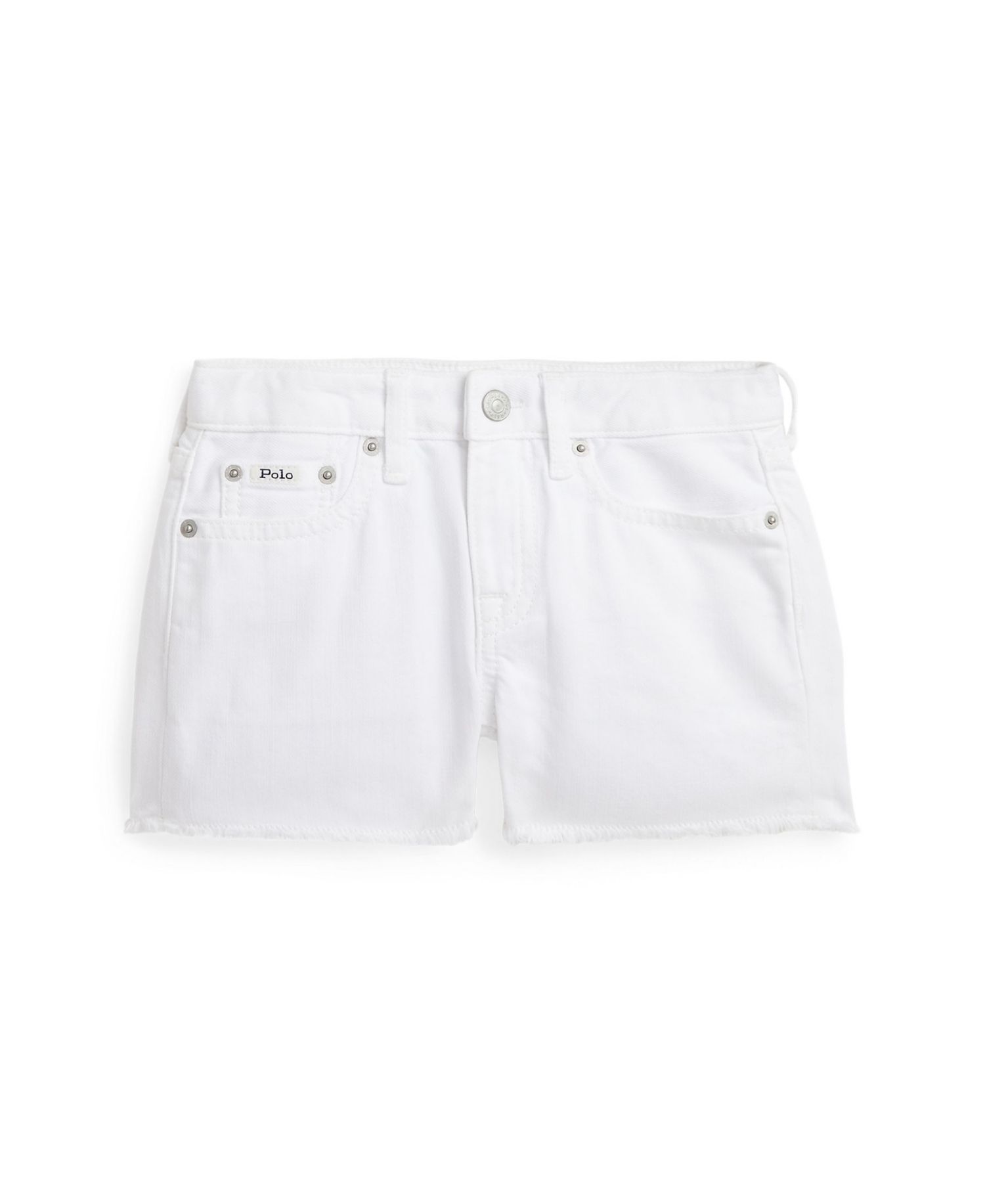 Girls' 2T-6X Frayed Denim Shorts