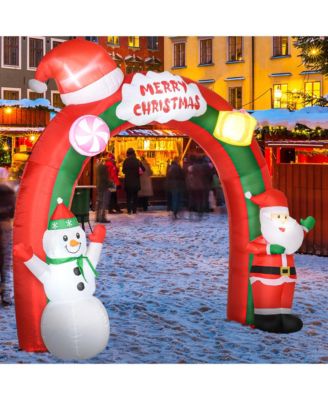 106.25" Giant Christmas Inflatables Archway with Santa for Yard