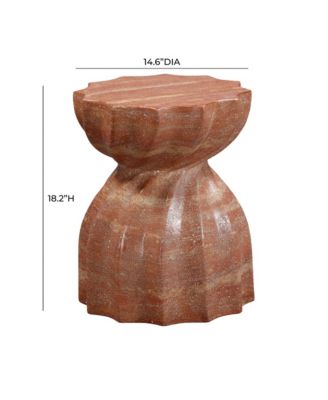 1 Pc. Faux Sandstone Indoor, Outdoor Concrete Stool