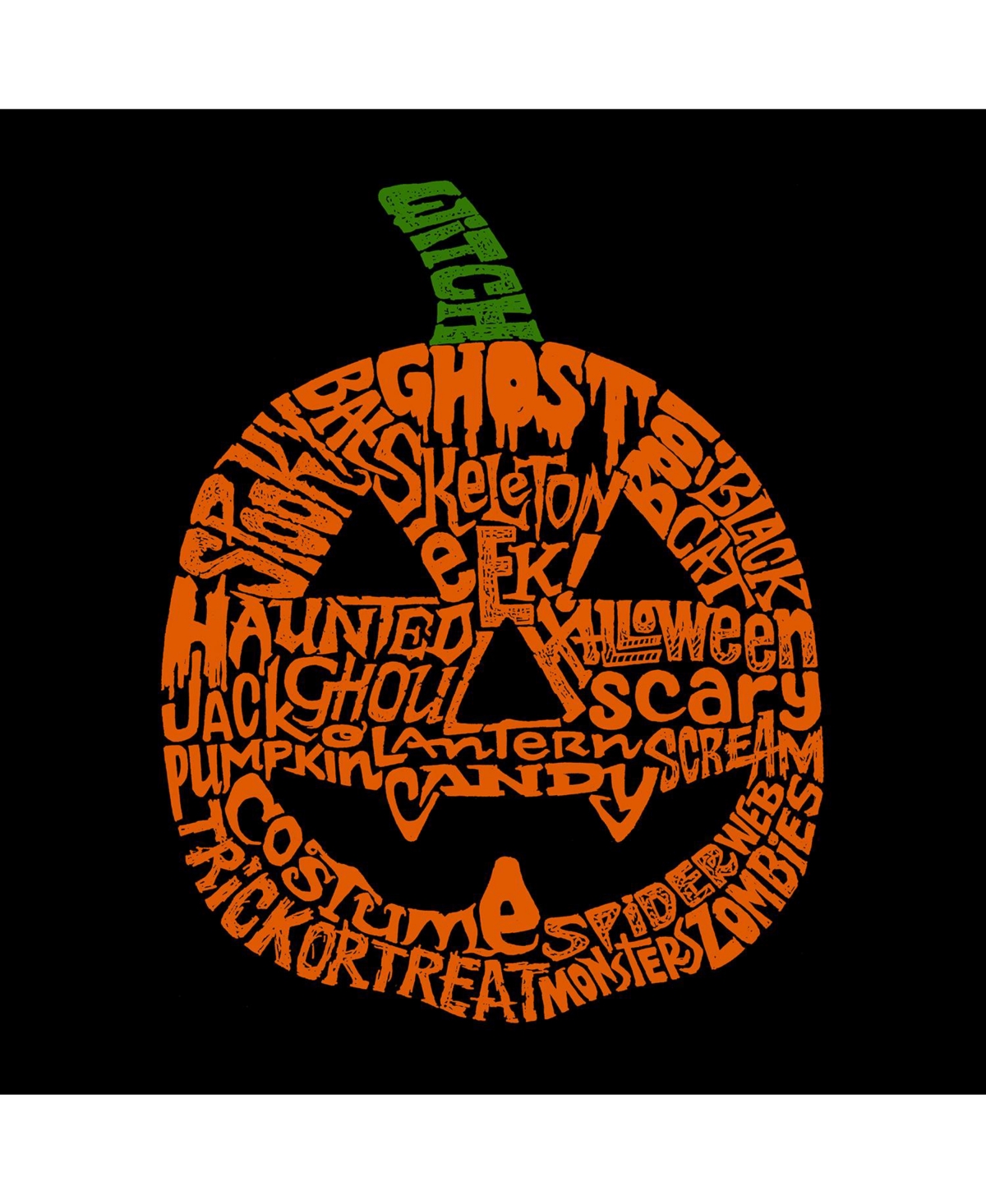 Boy's Word Art T-shirt - Pumpkin