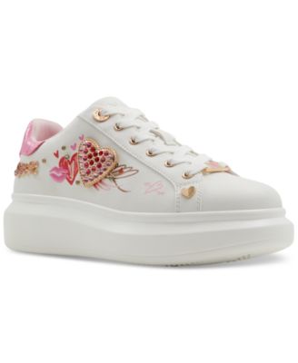 ALDO - Heartstep Adorned & Printed Heart Sneakers