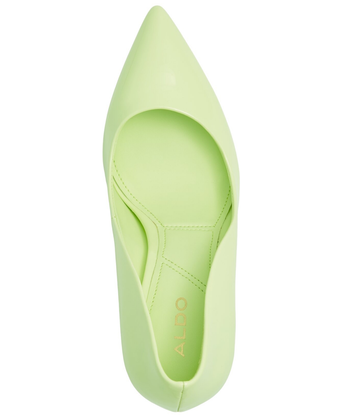 Shop Aldo Women's Lala Pointed Toe Stiletto Pumps In Light Green Patent