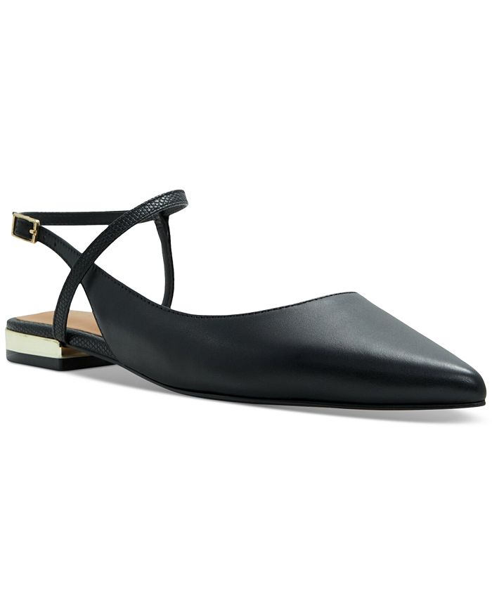 Aldo black discount pointed flats