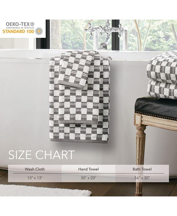 Nate Home by Nate Berkus Cotton Jacquard 6 Piece Bath Towel Set Macy's