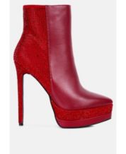 Macys burgundy boots shop