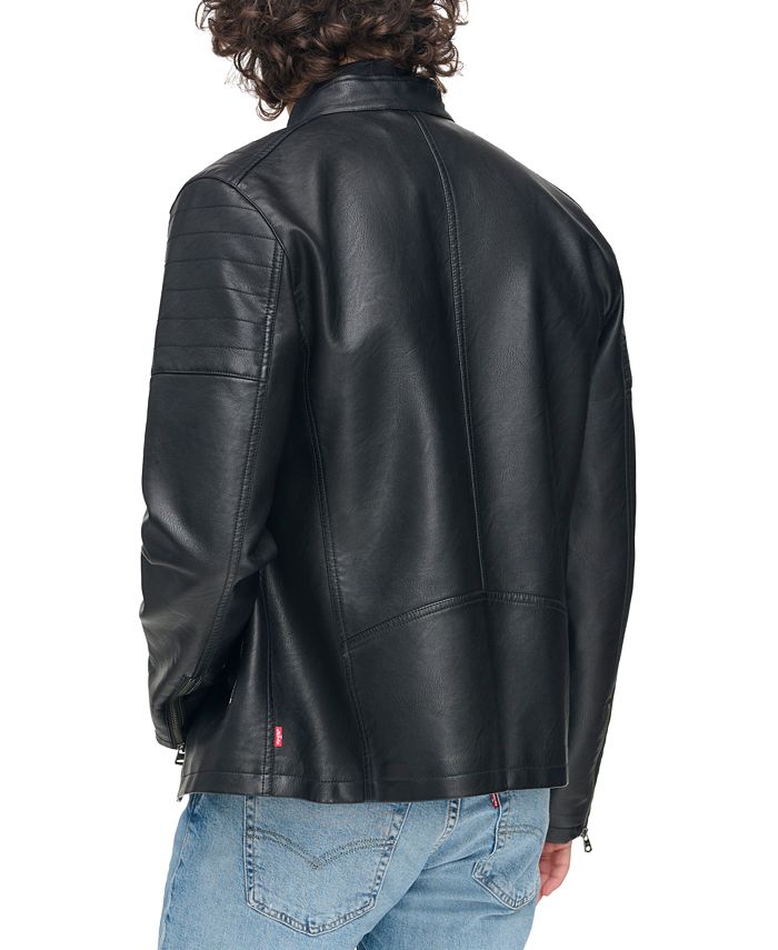Levi's Men's Faux Leather Racer Jacket Macy's