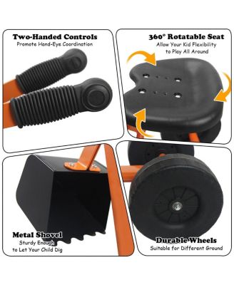 Heavy Duty Kid Ride-on Sand Digger Digging Excavator