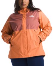 Plus size orange coat sales