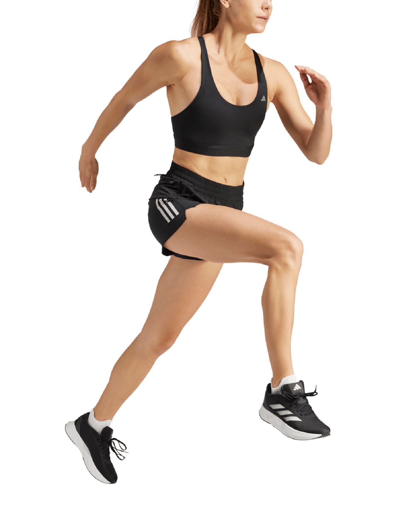 Женские шорты adidas Own the Run Moisture-Wicking, цвет: Чёрный — фото 3