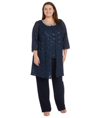 Plus Size 3-pc. Navy Costume 9849X main image 1