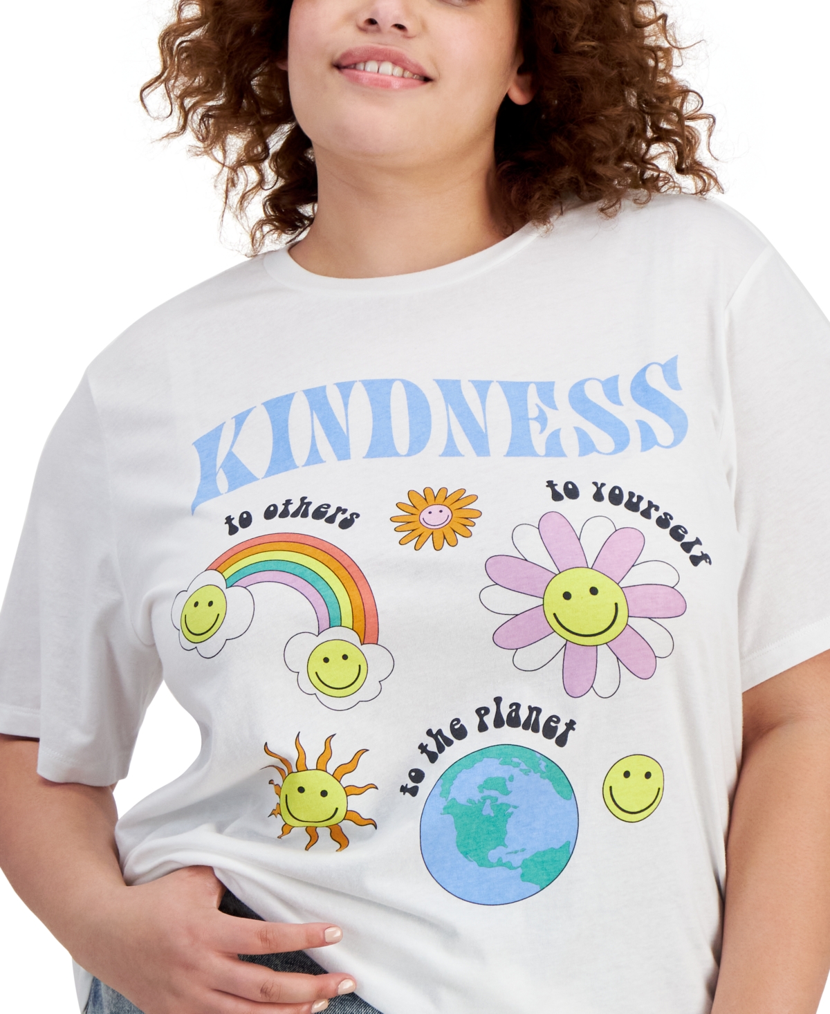 Grayson Threads, The Label Trendy Plus Size Kindness Graphic T-Shirt