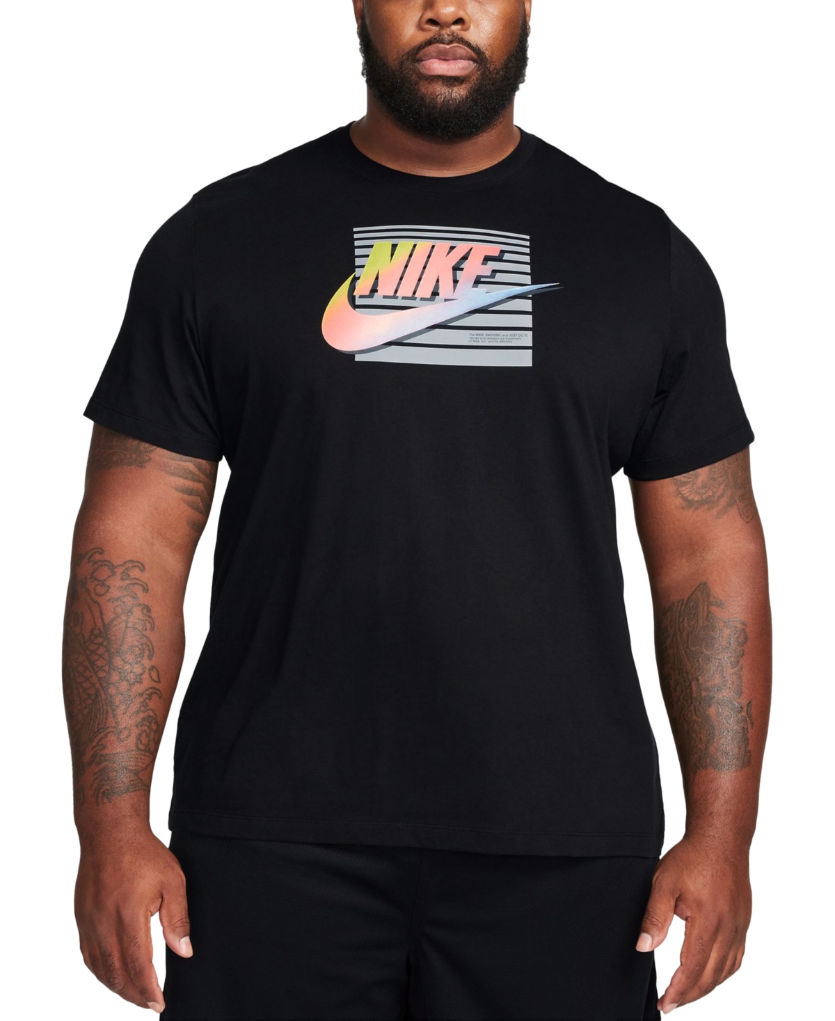 Shop Nike Men's Sportswear Logo T-shirt In Black
