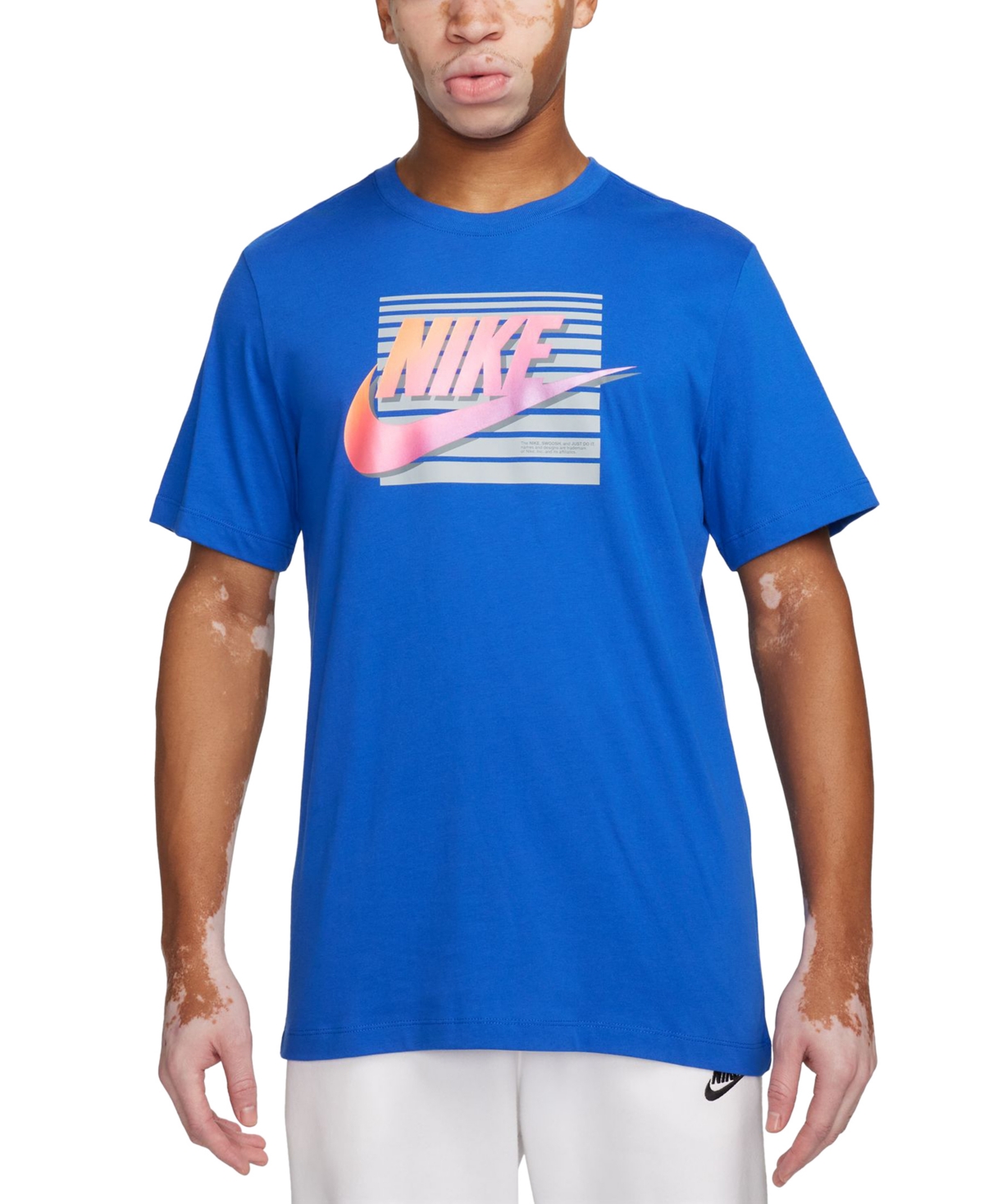 Shop Nike Men's Sportswear Logo T-shirt In Game Royal