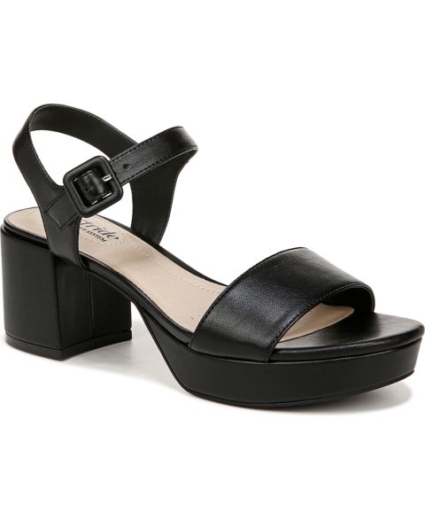 Женские сандалии LifeStride Rhythmn Strappy, цвет: Чёрная искусственная кожа