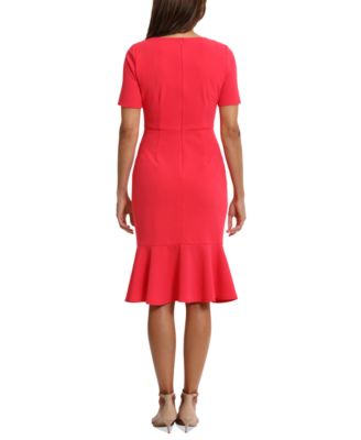 Petite Twisted Sheath Dress