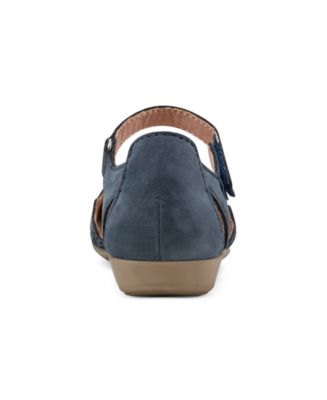 Women's Bronnie Perforated Two-Piece Flat Sandals