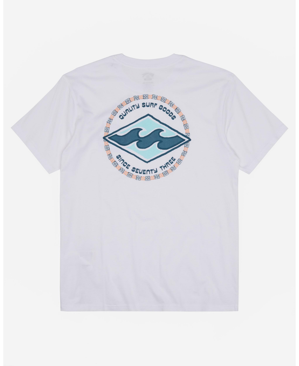 Shop Billabong Men's Rotor Diamond Short Sleeves T-shirt In White