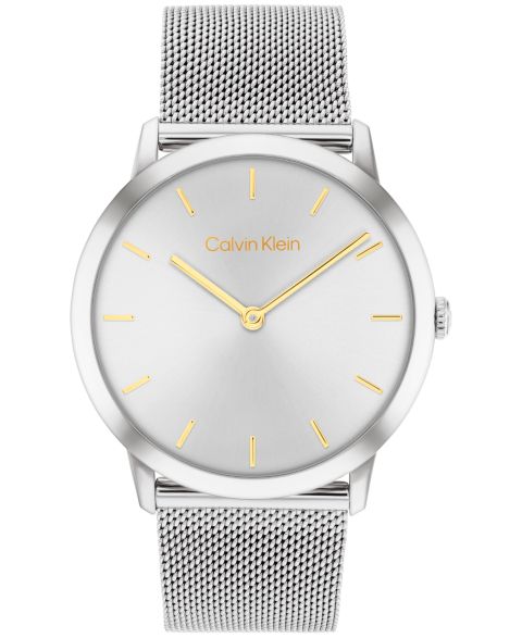 Женские часы Calvin Klein Exceptional, серебристый стальной сетчатый браслет, 37 мм