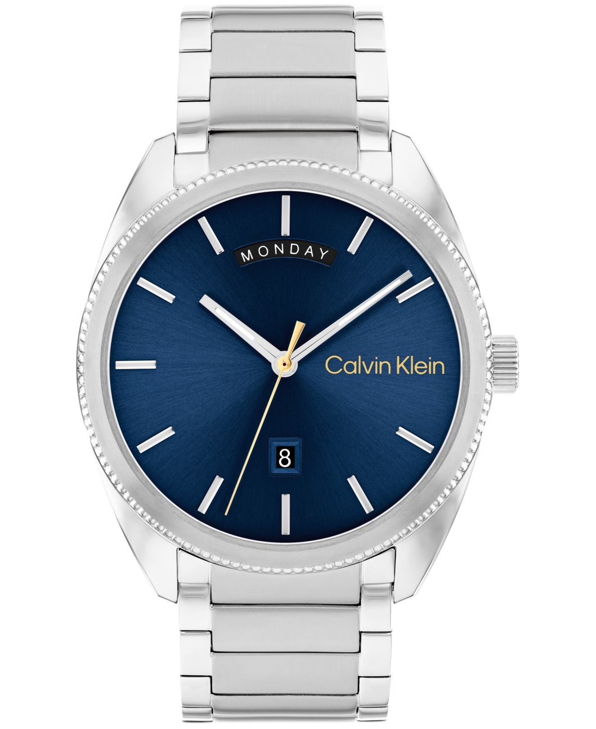 Calvin Klein Men's Progress Silver-tone Stainless Steel Bracelet Watch 42mm