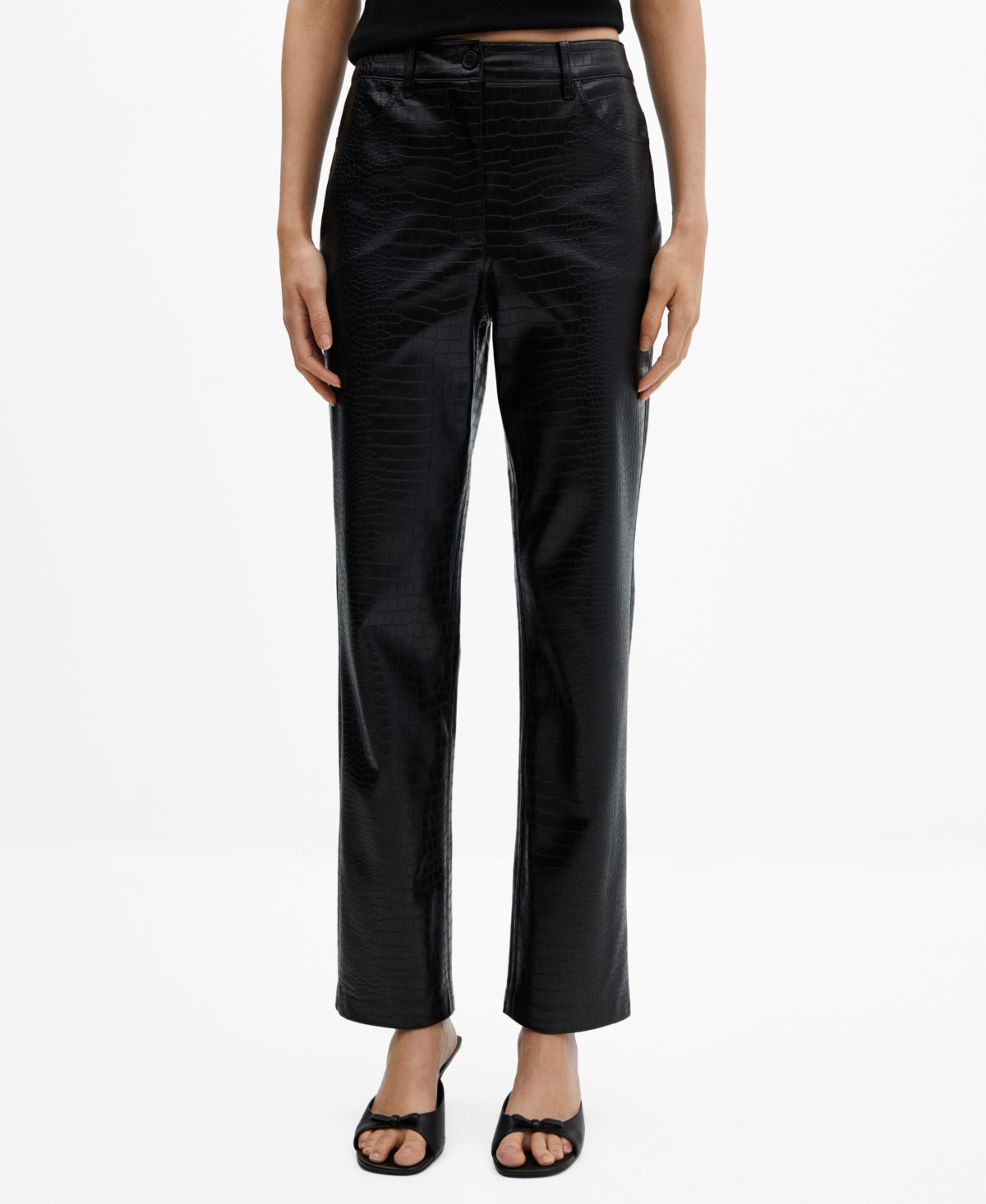 Mango Women's Coco-Effect Straight Pants