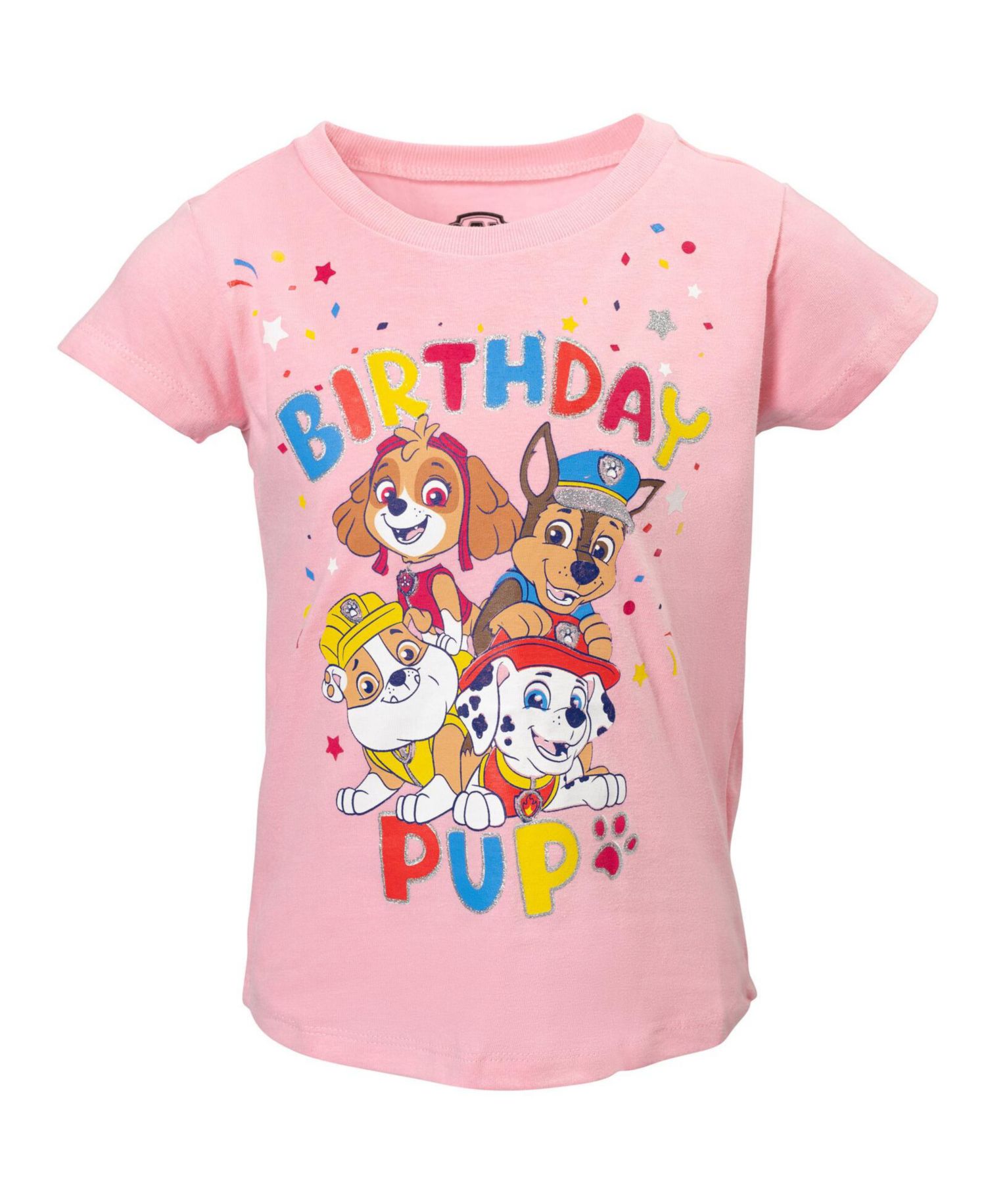 Toddler Girls Skye Rubble Chase Marshall Birthday T-Shirt
