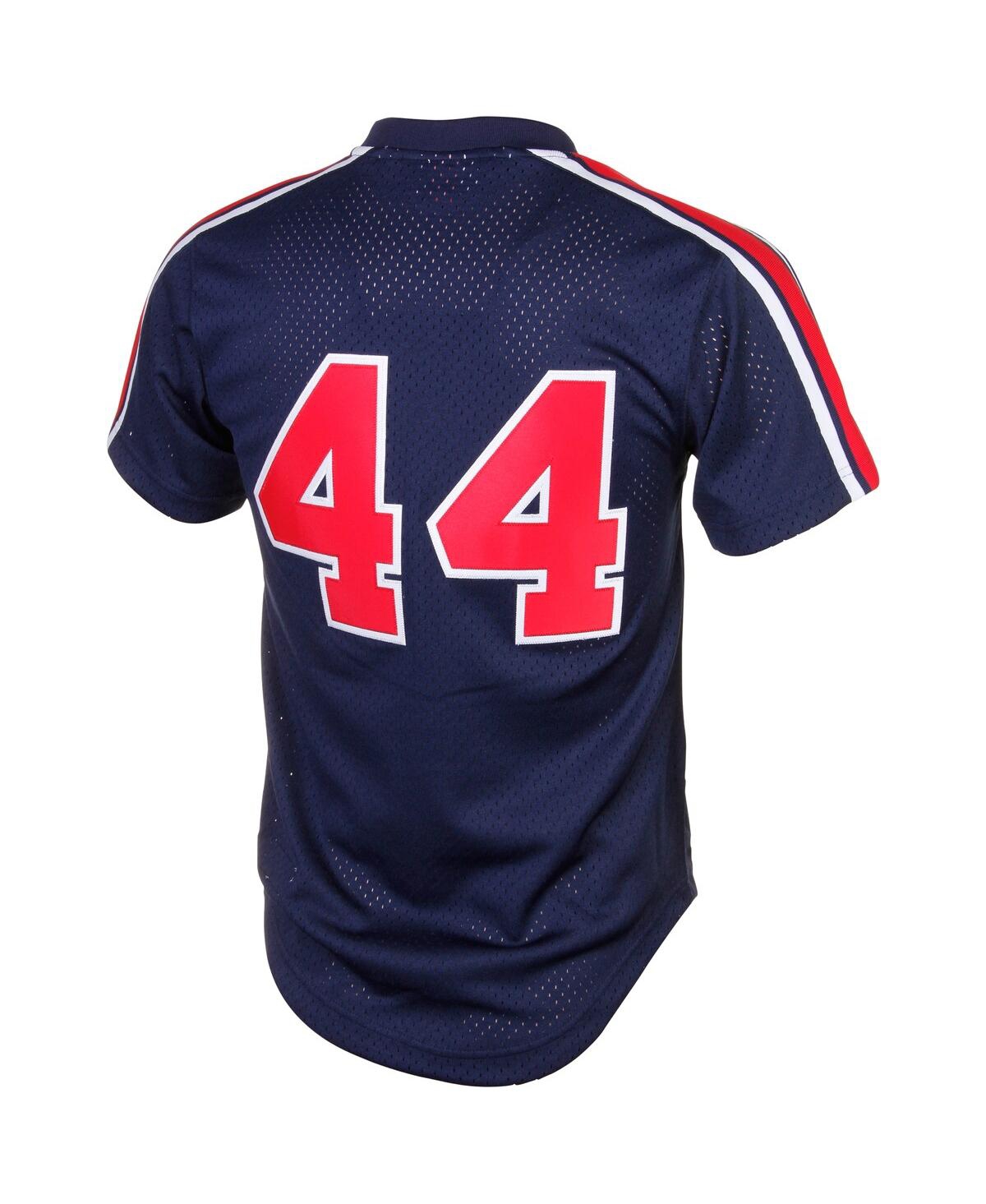 Men's Mitchell & Ness Reggie JacksonCalifornia Angels Cooperstown Mesh Batting Practice Jersey - Navy