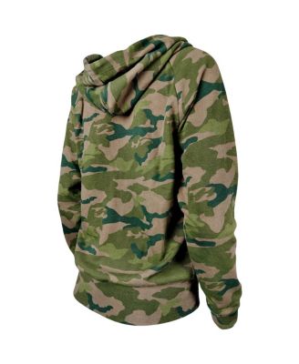 Women's Camo Indianapolis Colts Raglan Full-Zip Hoodie