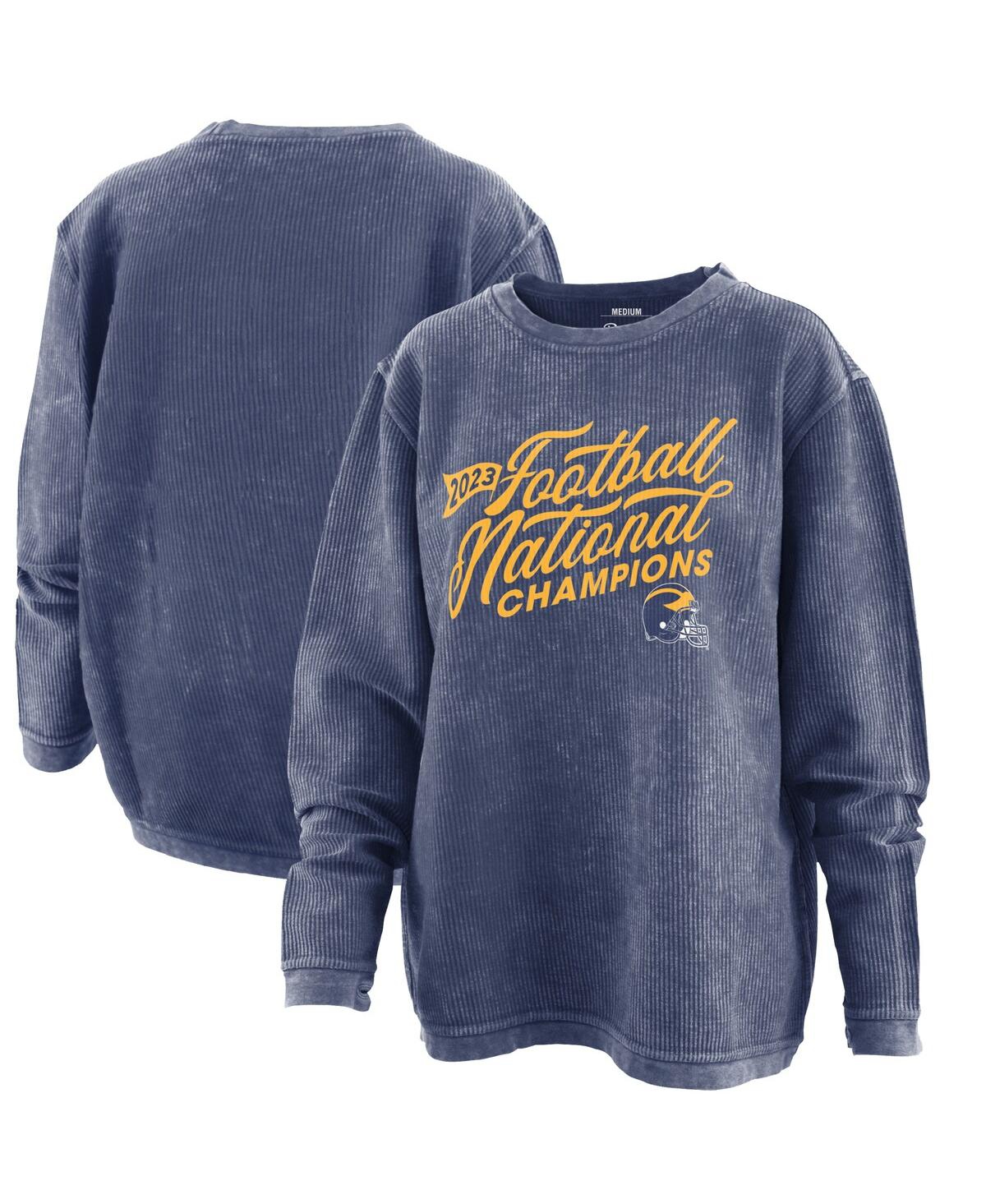 Shop Pressbox Women's  Navy Distressed Michigan Wolverines College Football Playoff 2023 National Champion