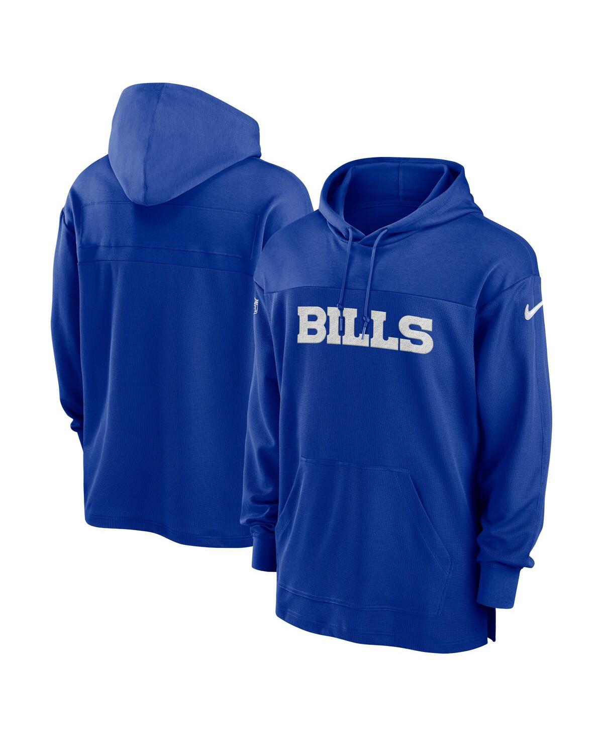 Nike Buffalo Bills Sideline  Men's Dri-fit Nfl Long-sleeve Hooded Top In Blue