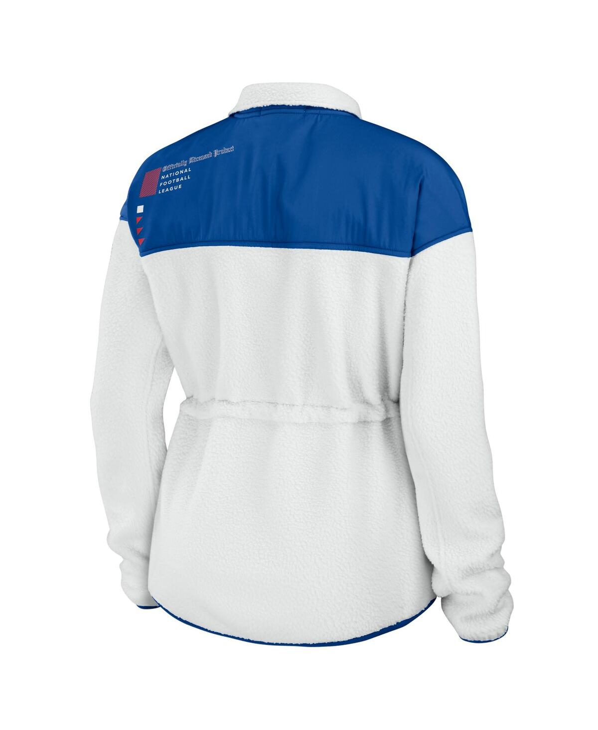 Women's Wear by Erin Andrews Royal Buffalo Bills Color-Block Polar Fleece Full-Zip Jacket - Royal