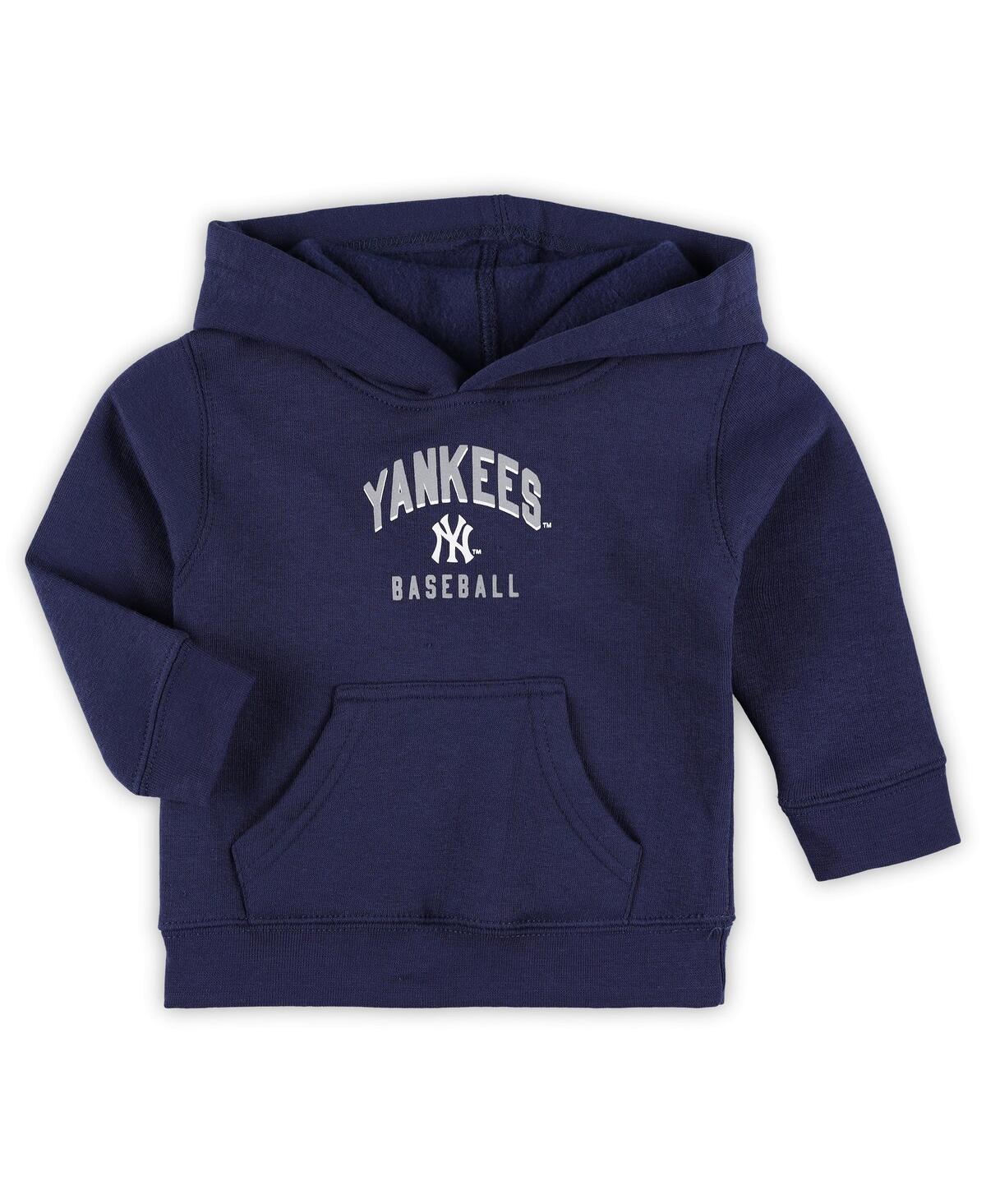 Baby Boys and Girls Heather Gray New York Yankees Play by Play Pullover Hoodie and Pants Set - Heather Gray