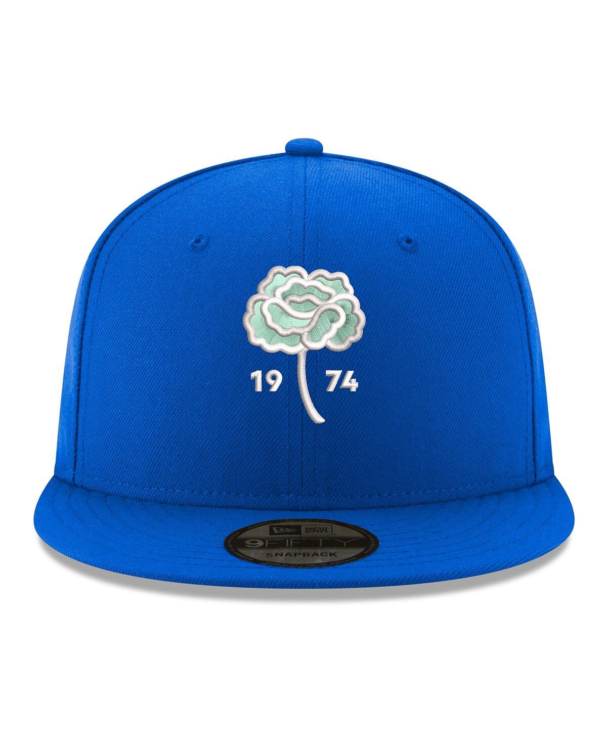 Shop New Era Men's  Blue Seattle Sounders Fc Carnation 9fifty Snapback Hat