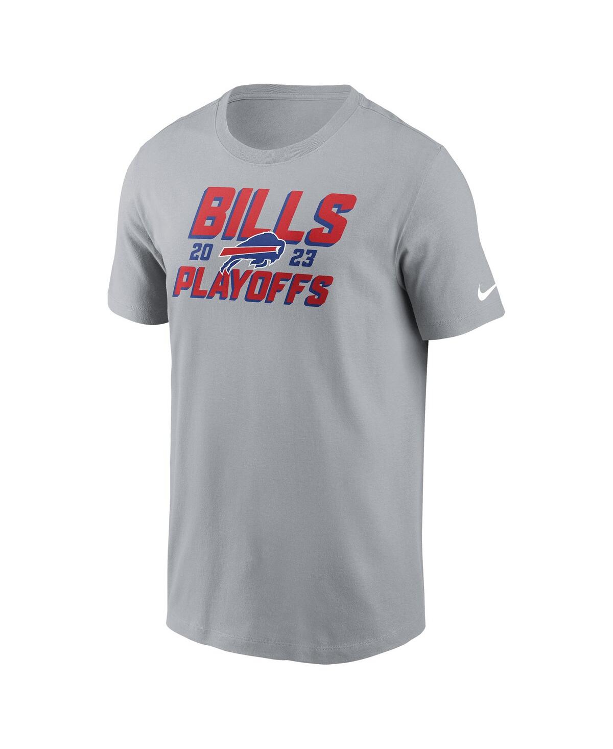 Men's NikeBuffalo Bills 2023 Nfl Playoffs Iconic T-shirt - Gray