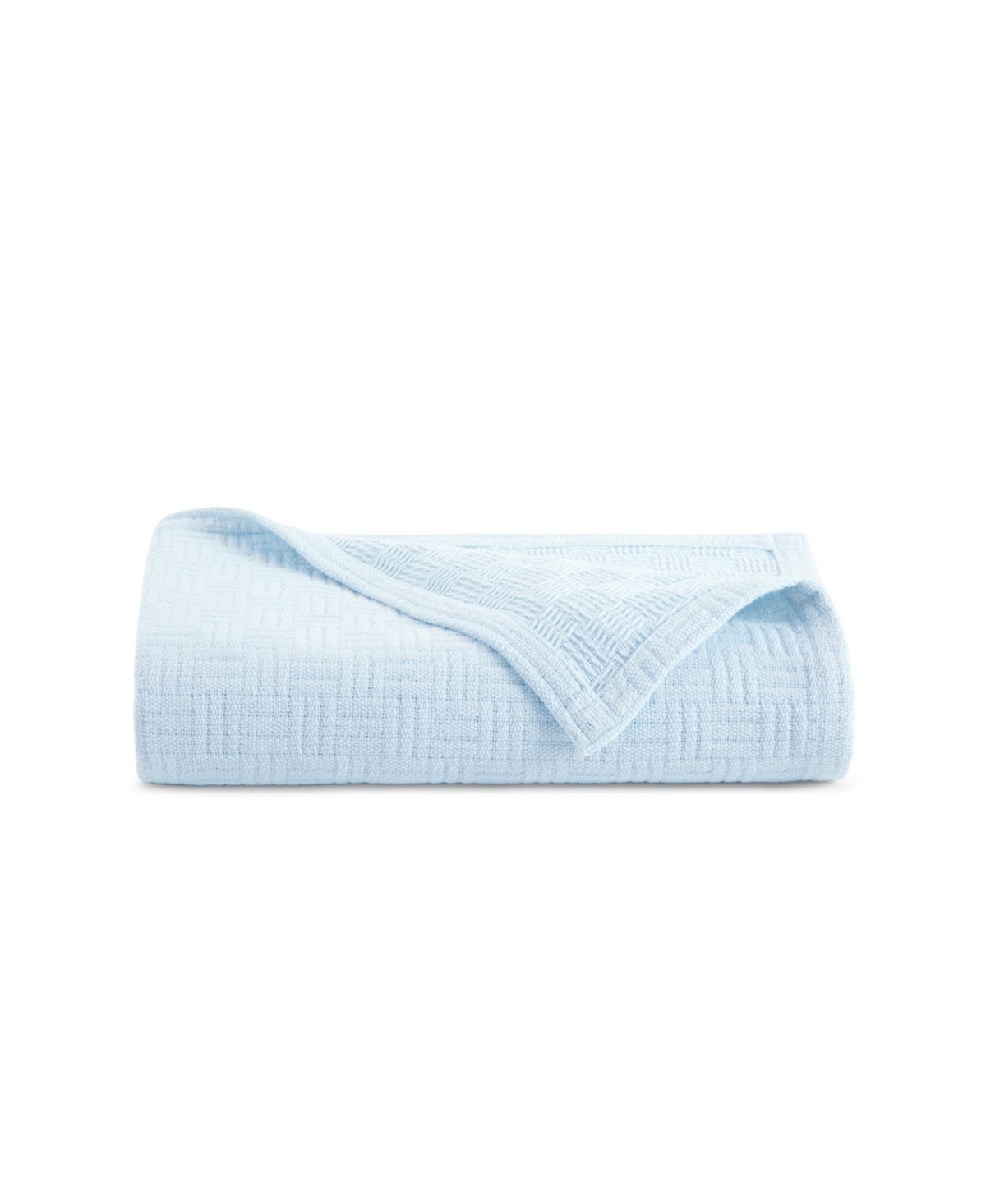 Arkwright Home Host & Home 100% Cotton Basketweave Blanket, Lightweight Blanket, 300GSM, 5 Color Options, - 104x90