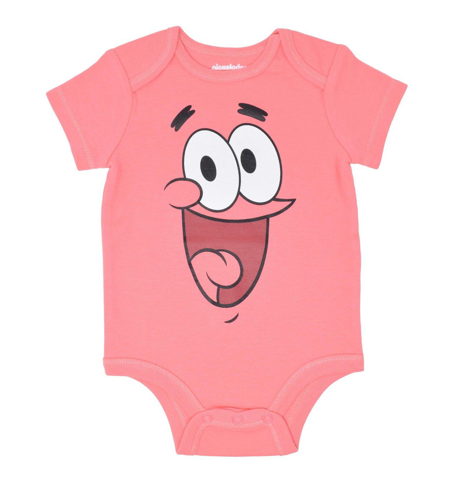 Patrick Squidward Boys 3 Pack Bodysuits Infant