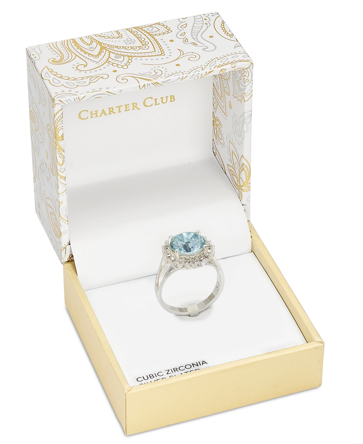 Shop Charter Club Silver-tone Pave & Color Crystal Ring, Created For Macy's