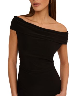 Adrianna Papell Womens Matte Jersey Hanky Hem Dress Jumpsuit