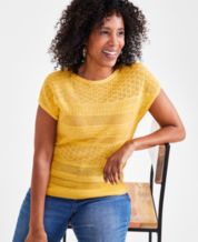 Macys yellow sweater sale