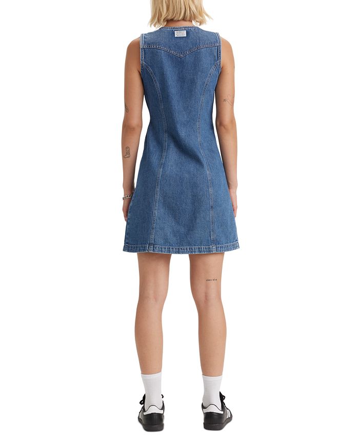 Levi's sleeveless denim dress clearance