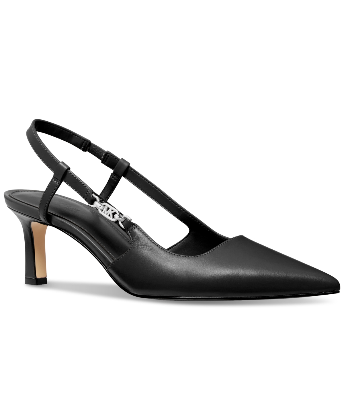 Shop Michael Kors Michael  Women's Daniella Mid Sling Sandals In Black