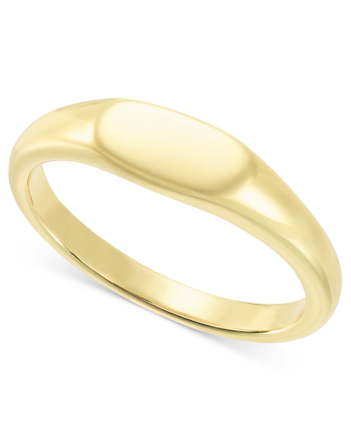Shop On 34th Gold-tone Signet Ring, Created For Macy's