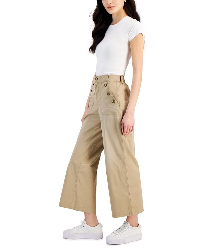 High Waist Wide Leg Sailor Jeans