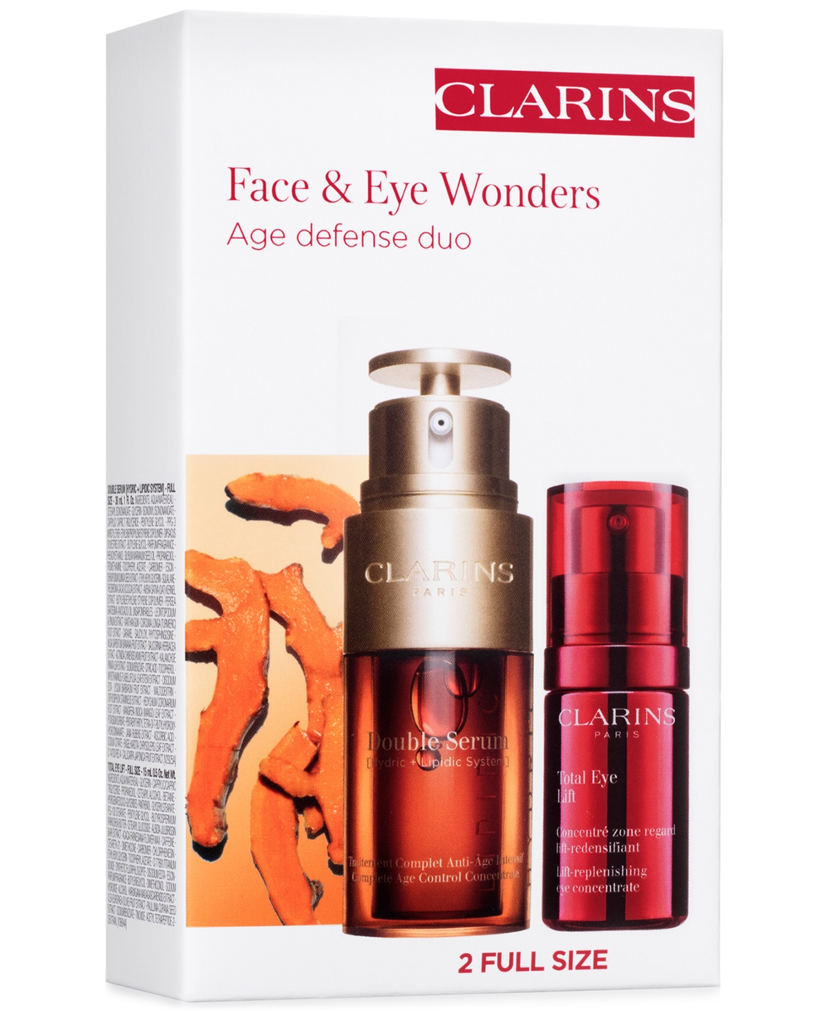 Shop Clarins 2-pc. Limited-edition Double Serum & Total Eye Lift Skincare Set In No Color
